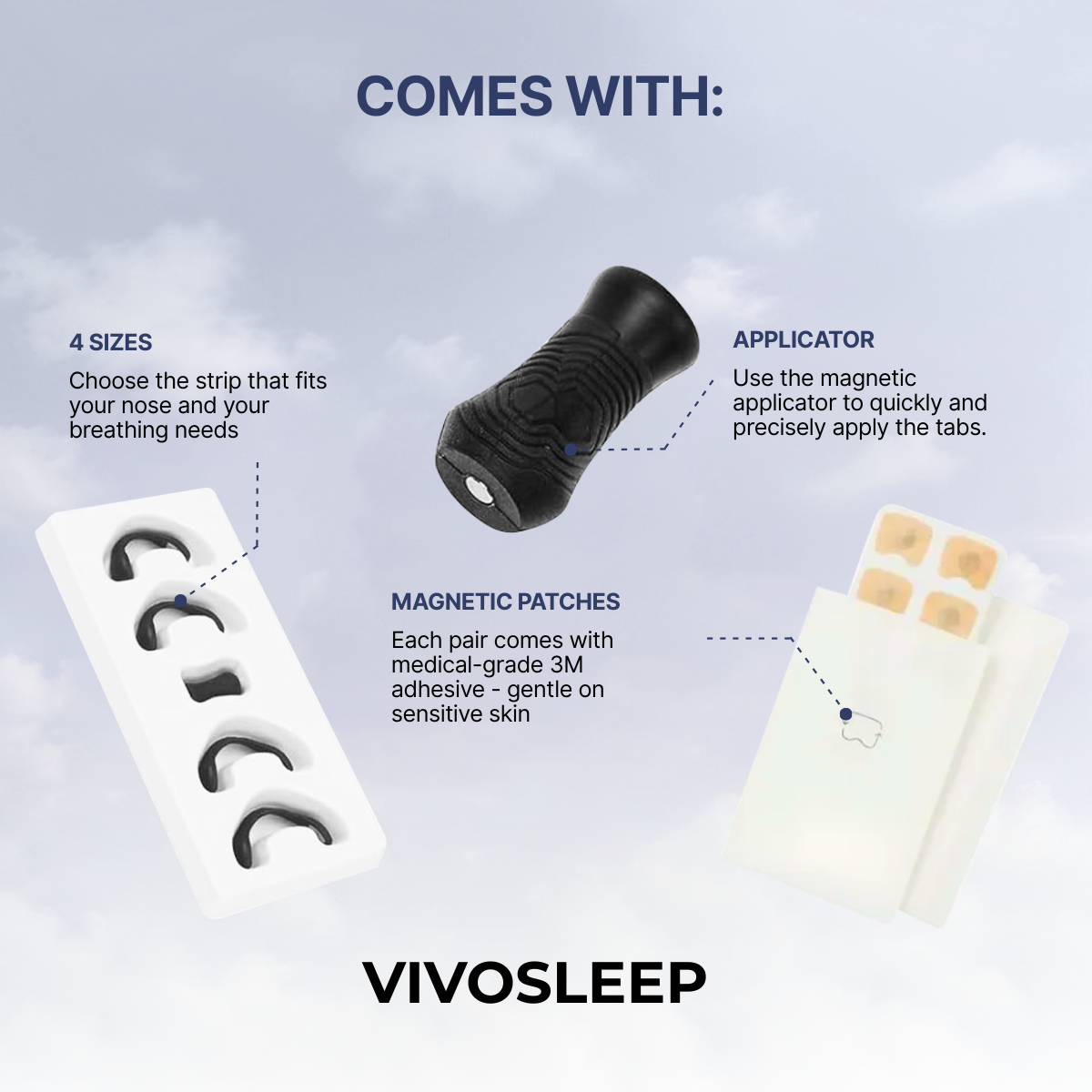 Vivosleep Magnetic Nose Strips