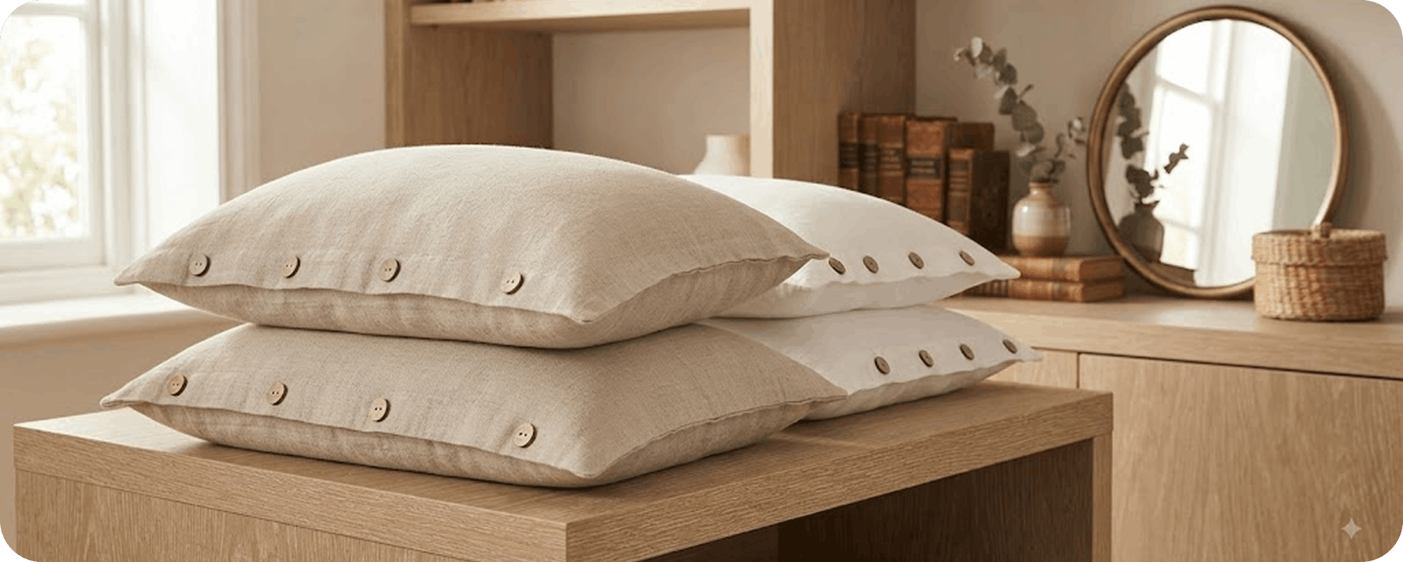 VivoSleep linen pillowcases collection banner