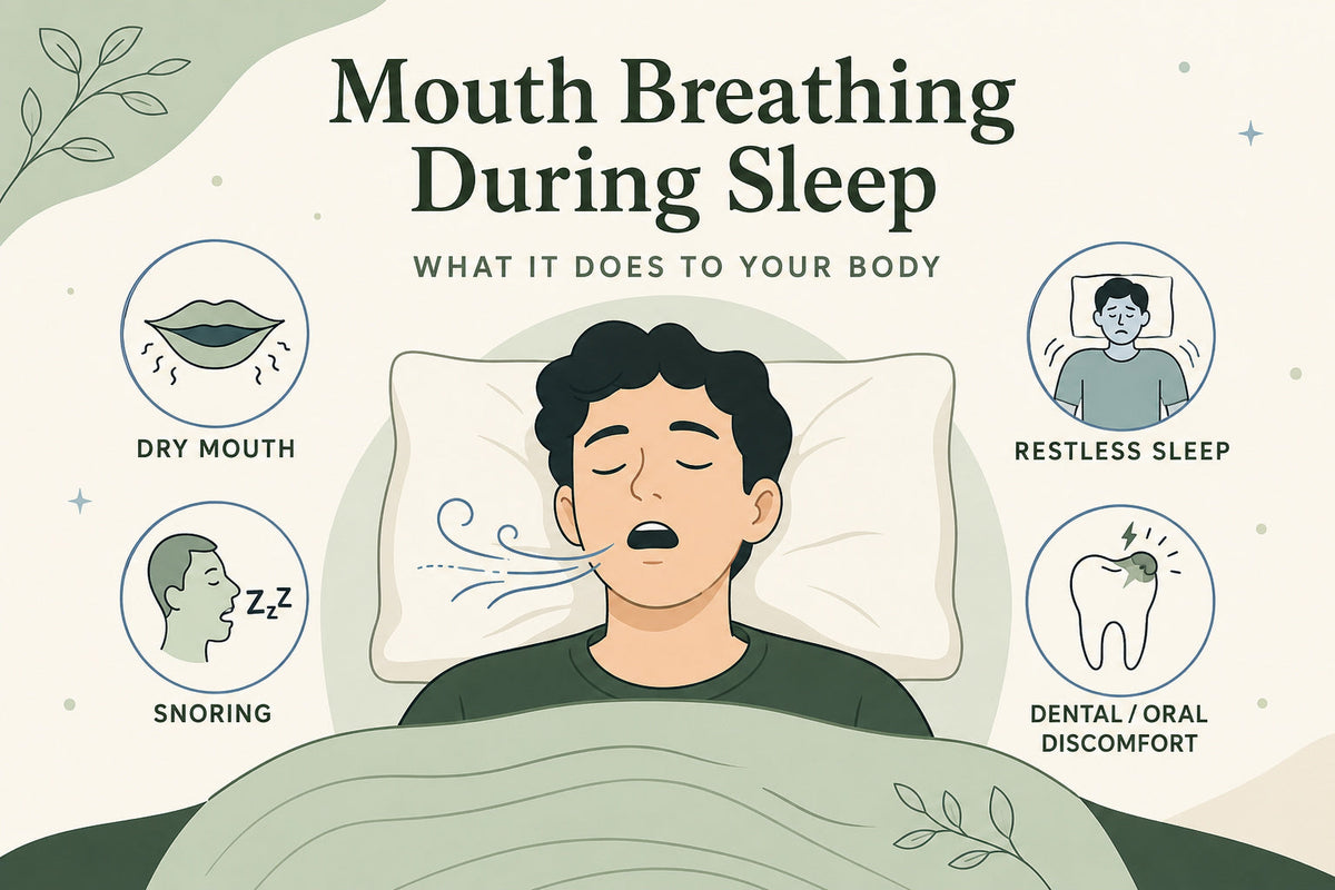 Mouth breathing during sleep as a cause of waking with a dry mouth