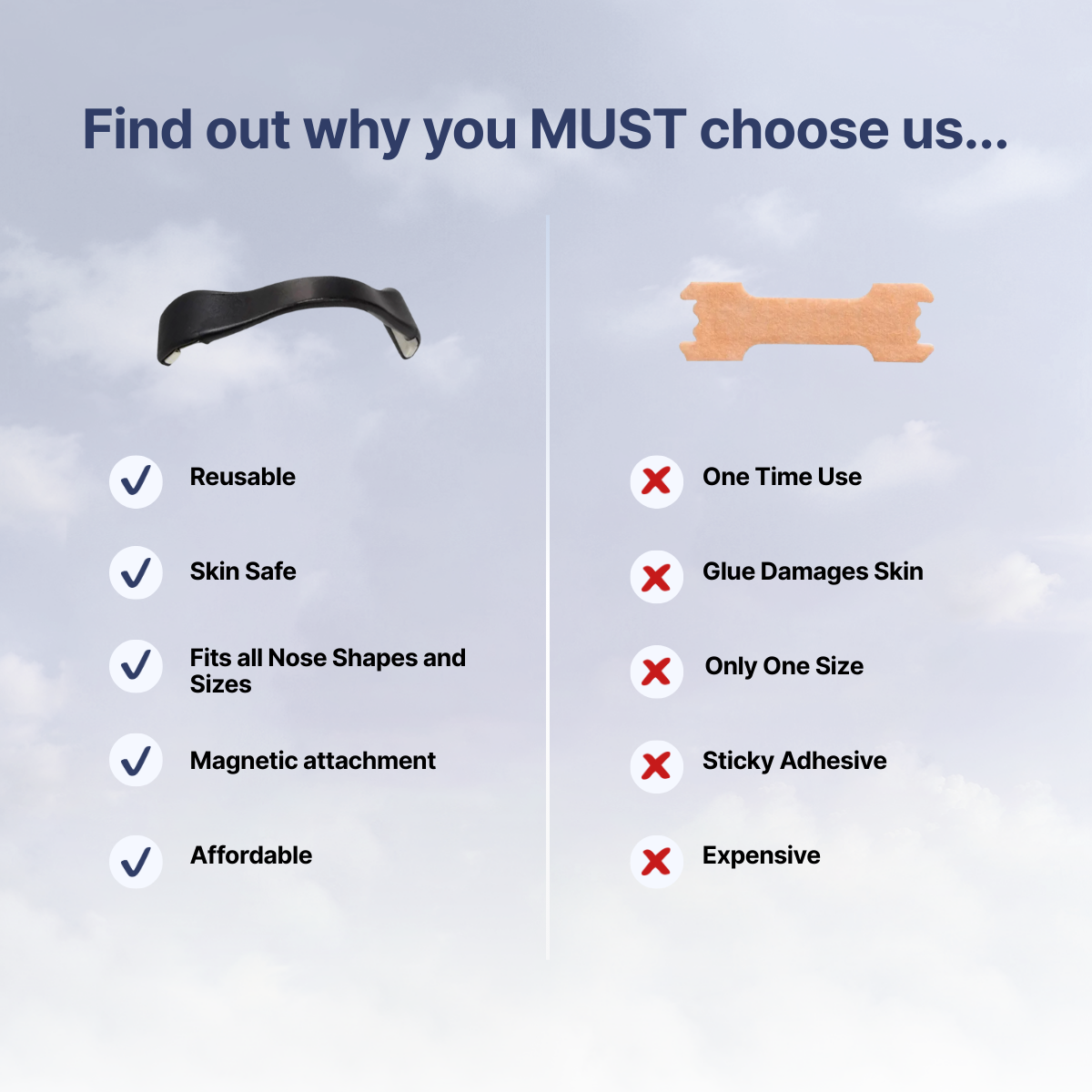 Vivosleep Magnetic Nose Strips