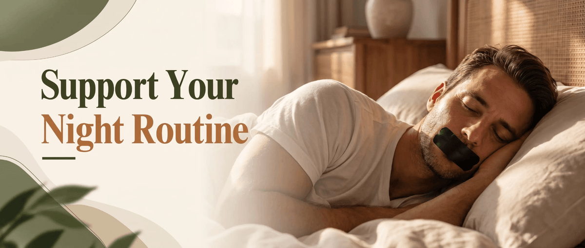 VivoSleep mouth tape for comfortable closed-mouth sleeping
